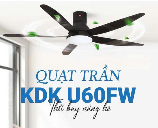 Quạt trần KDK U60FW-